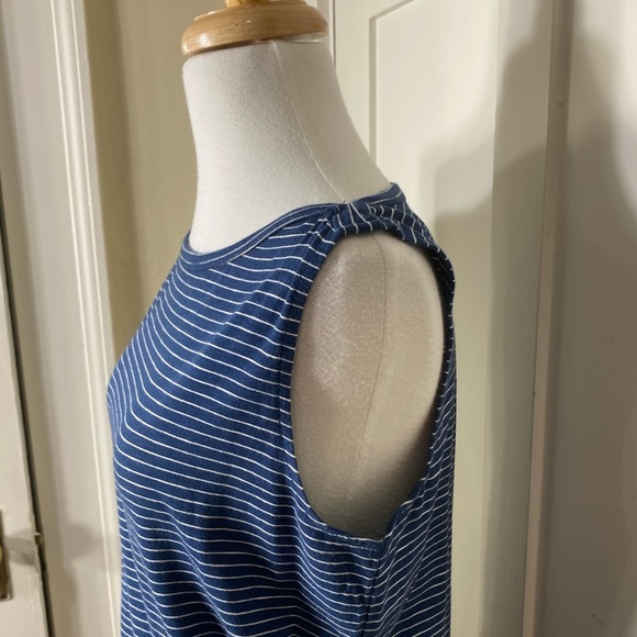 🎉LAST CALL🎉 Carve Designs Mandy Navy Striped Drop Waist Pocket Dress (Snag) M - Picture 11 of 14